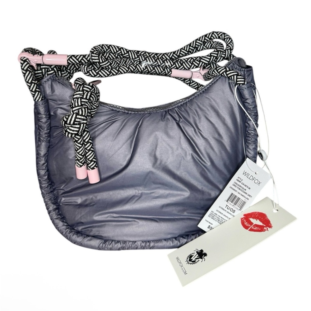 Wildfox 2-in-1 Crossbody/Shoulder Bag in a dark grey nwt